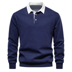 Blue polo shirt