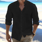 Cotton summer shirt black