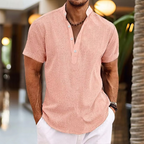 Men's Short Sleeve Henley Shirt