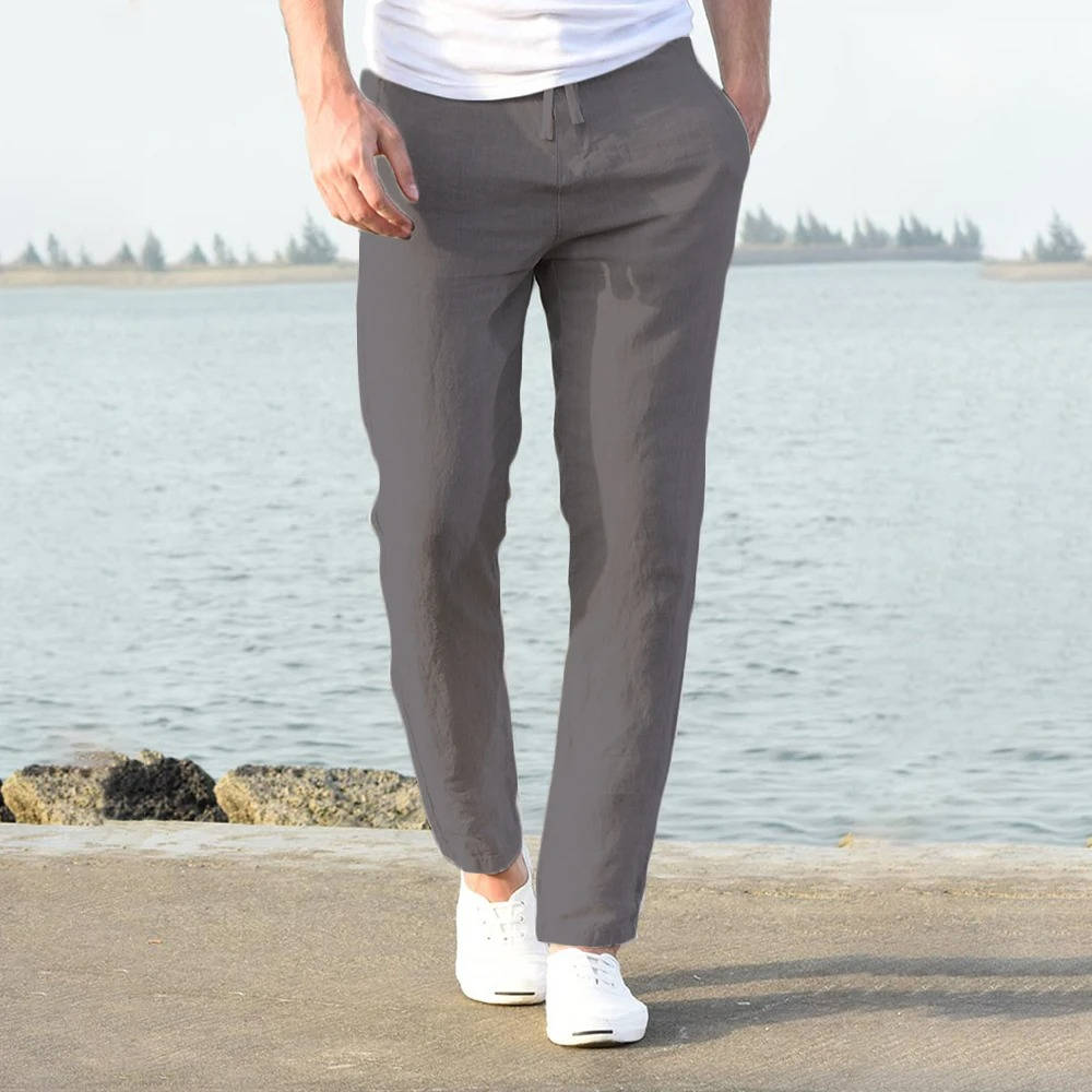 Linen Pants Gray