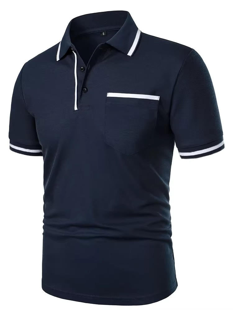 Men's Short Sleeve Polo Shirt detail