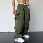 Men's Baggy Cargo Pants Green