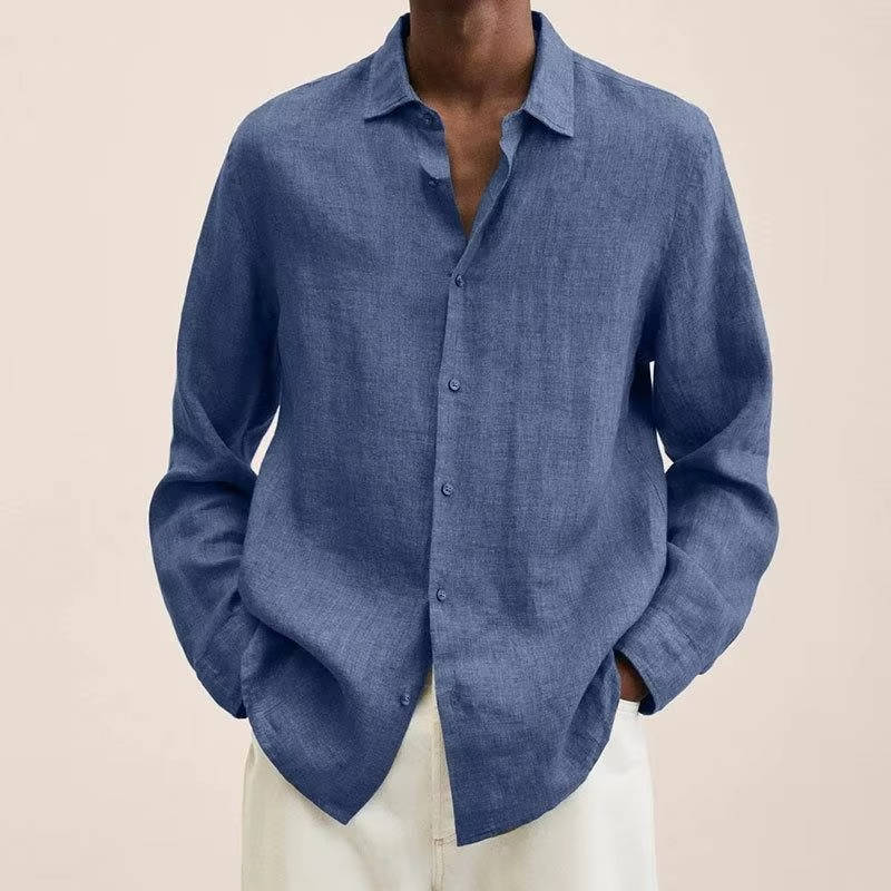 Linen Shirt Denim Blue