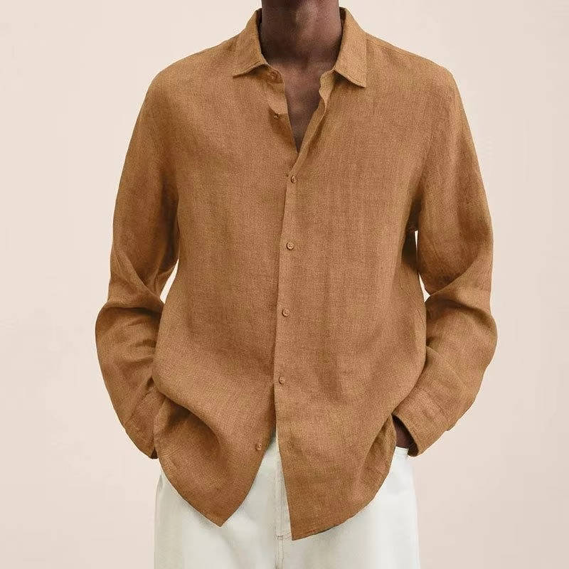 Linen Shirt Caramel