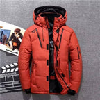 Orange Men's Insulated Winter Parka