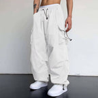 Men's Baggy Cargo Pants White