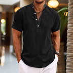 Men's Short Sleeve Henley Shirt