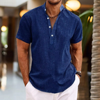 Men's Short Sleeve Henley Shirt