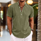Men's Short Sleeve Henley Shirt
