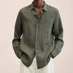 Linen Shirt Army Green