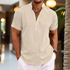 Men's Short Sleeve Henley Shirt