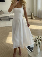 Women's Square-Neck Midi Dress