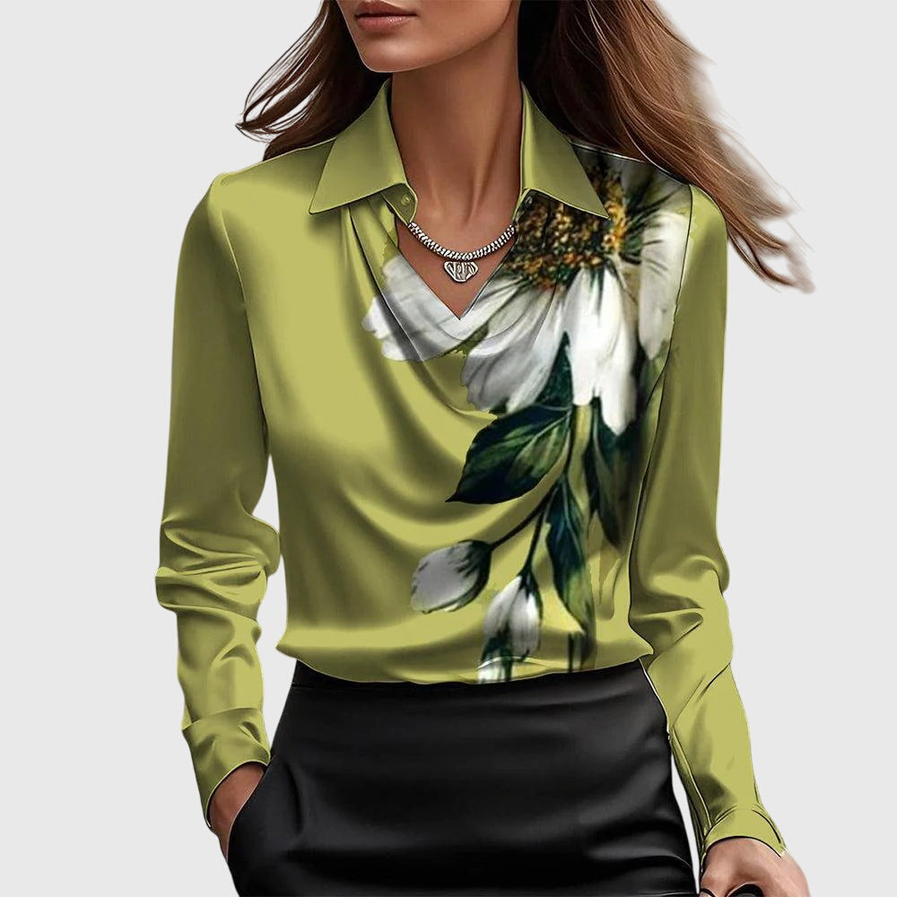 Brooklyne Elegant Blouse Green