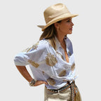 Coralie Airy Summer Blouse White
