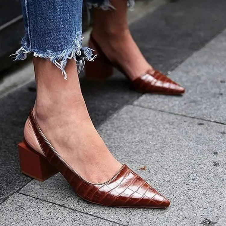 Erica | Women's Slingback Pointed Toe Heels