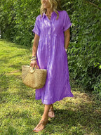 Marlowe Striped Shirt - Purple