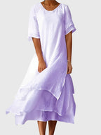 Vivienne Elegant Dress in purple