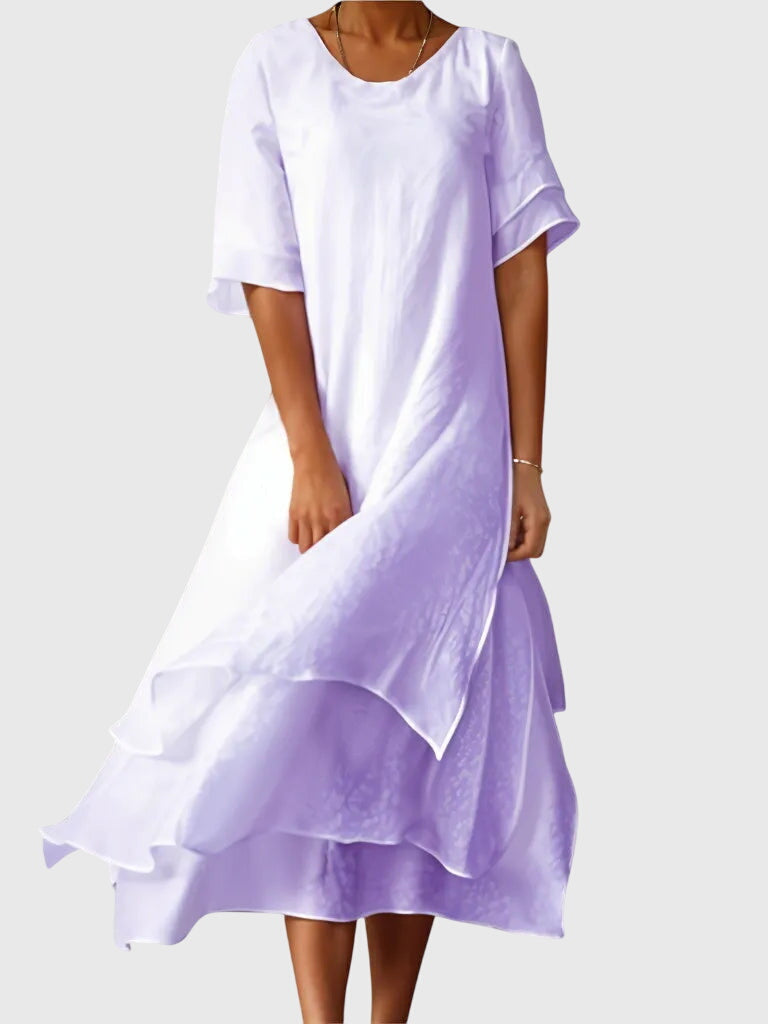 Vivienne Elegant Dress in purple