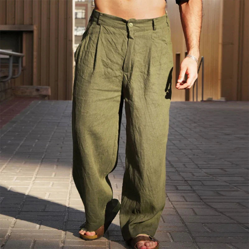 Grayson | Men's Wide Leg Chino Trousers