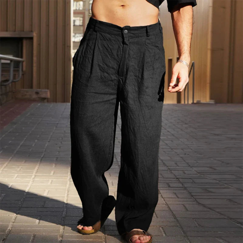 Grayson | Men's Wide Leg Chino Trousers