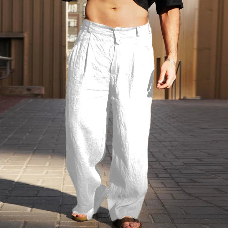 Grayson | Men's Wide Leg Chino Trousers