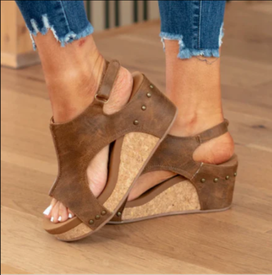 Hazel | Women's Wedge Platform Open Toe Sandals