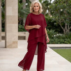 Palazzo pants set in red