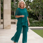 Palazzo pants set in turquoise