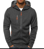 Men's zip-up hoodie gray