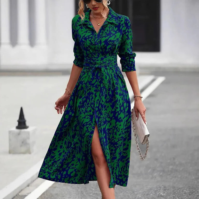 A-Line Dress - Green