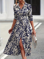 A-Line Dress - Navy Blue