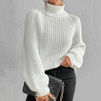 Turtleneck Sweater - White