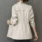 Lightweight trench coat in beige