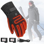 Heated gloves with adjustable temperature
