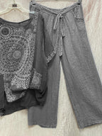 Geometric Print Summer Two-Piece Set