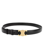 Belt with Gold Buckle - Black