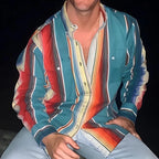 Men's Retro Block Stripe Shirt