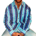Men's Retro Block Stripe Shirt