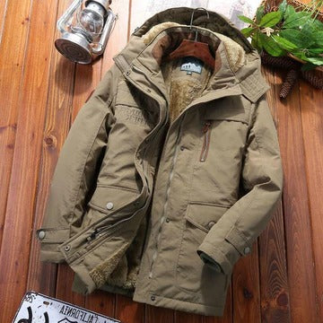 Beige winter jacket