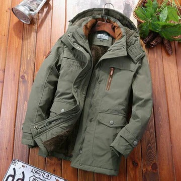 Green winter jacket