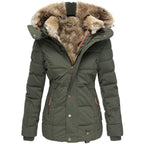 Waterproof Fleece Coat in Army green
