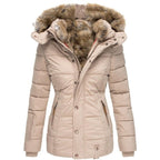 Waterproof Fleece Coat in Beige
