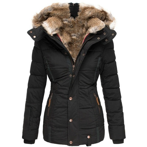 Waterproof Fleece Coat in Black