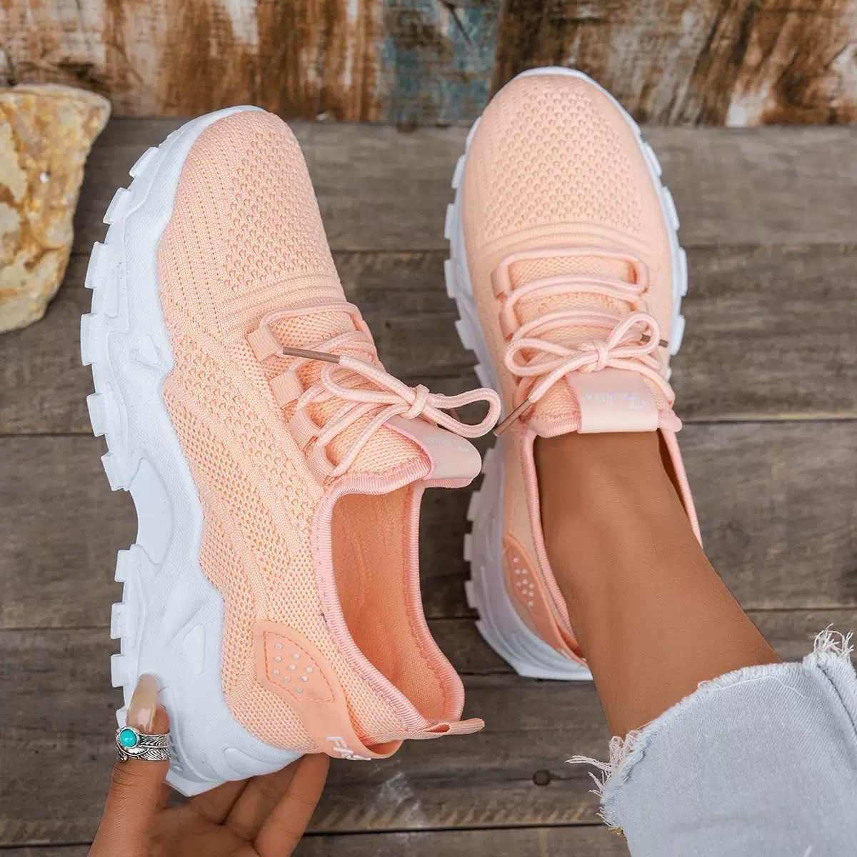 Camille sneakers - Peach