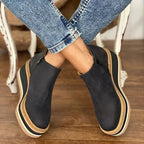 Women's Low Ankle Boots - Black