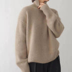 Women's Cashmere Turtleneck Sweater - Khaki