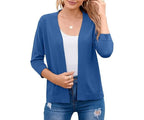Marlowe | Women's 3/4 Sleeve Open Front Cropped Cardigan