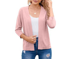Marlowe | Women's 3/4 Sleeve Open Front Cropped Cardigan