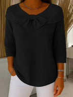 Lisette Bow Sweater Black