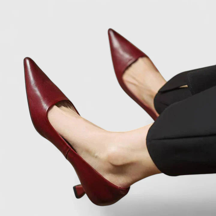 Vivienne Orthopedic Heels in Reddish Brown